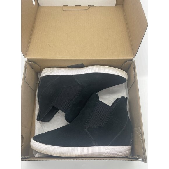 Sorrel Women's Out N About Slip-On Wedge Black Sz 9 Shoes Casual Leather Outdoor - Picture 2 of 5